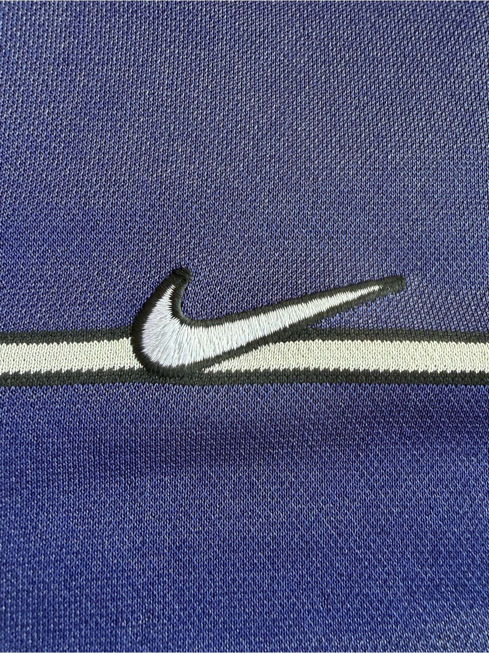 VTG ‘90s Nike Blue Striped Soccer Jersey V-Neck Size: S - Picture 7 of 11